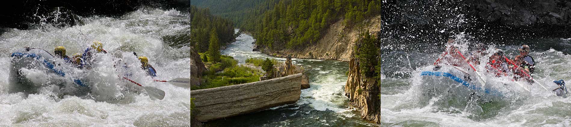 Main Salmon Whitewater Raft Trips in Class III to Class IV rapids